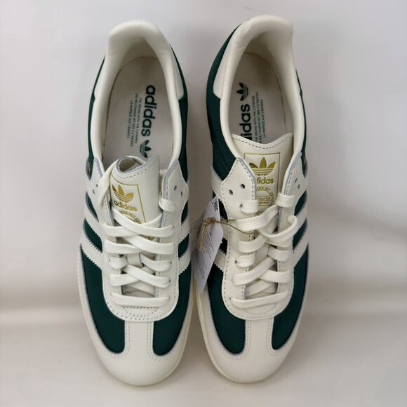 Adidas Samba OG Shoes Off White Collegiate Green Men’s Size 9.5 - Picture 5 of 8